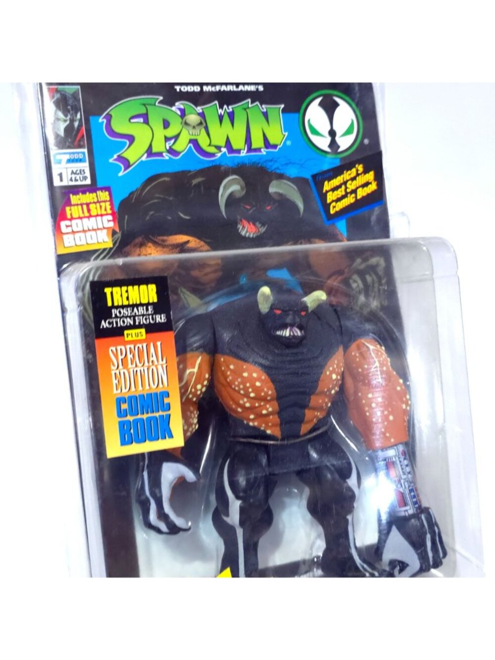 Vintage 1994 Todd McFarlane's Spawn Series 1 Tremor Action Figure NEW - Picture 4 of 12